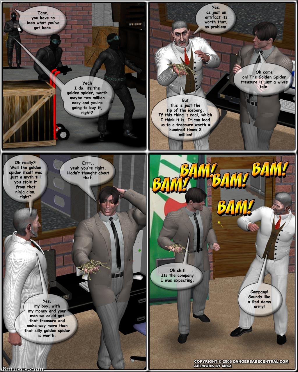 3D - Sara Kraft and Kim Li in Curse of the Gold Spider - Page 5