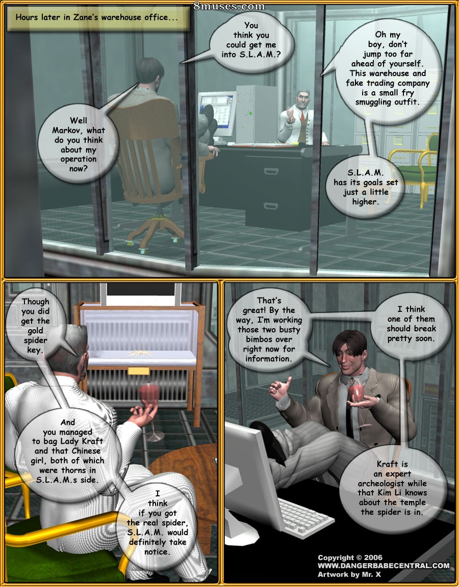3D - Sara Kraft and Kim Li in Curse of the Gold Spider - Page 22