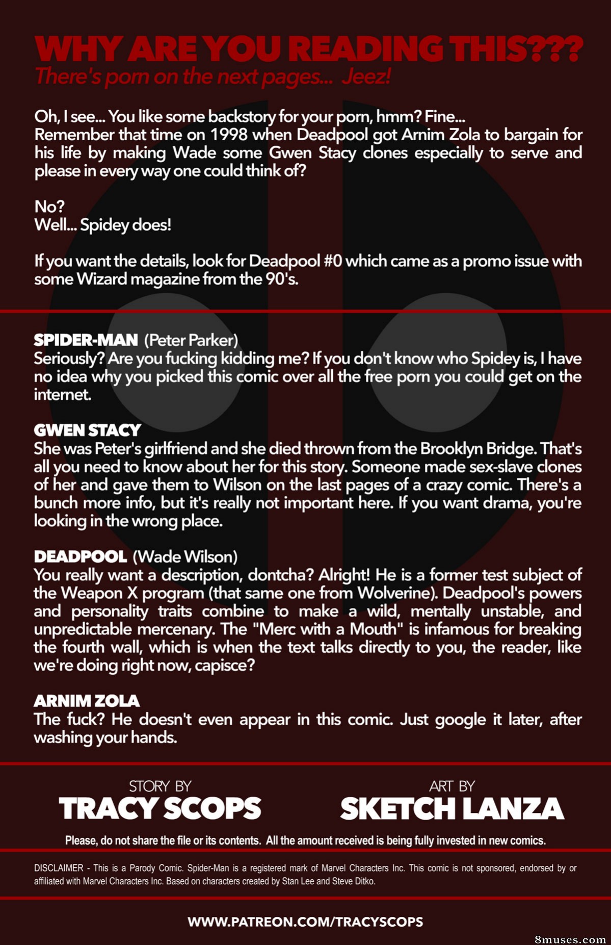 Tracy Scops Comics - Gwen Stacies are the sole property of Deadpool - Page 2