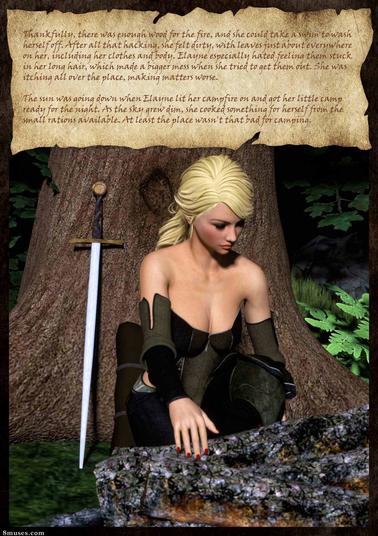 Knight Elayne - Dark Eyes in the Forest - story - Page 4