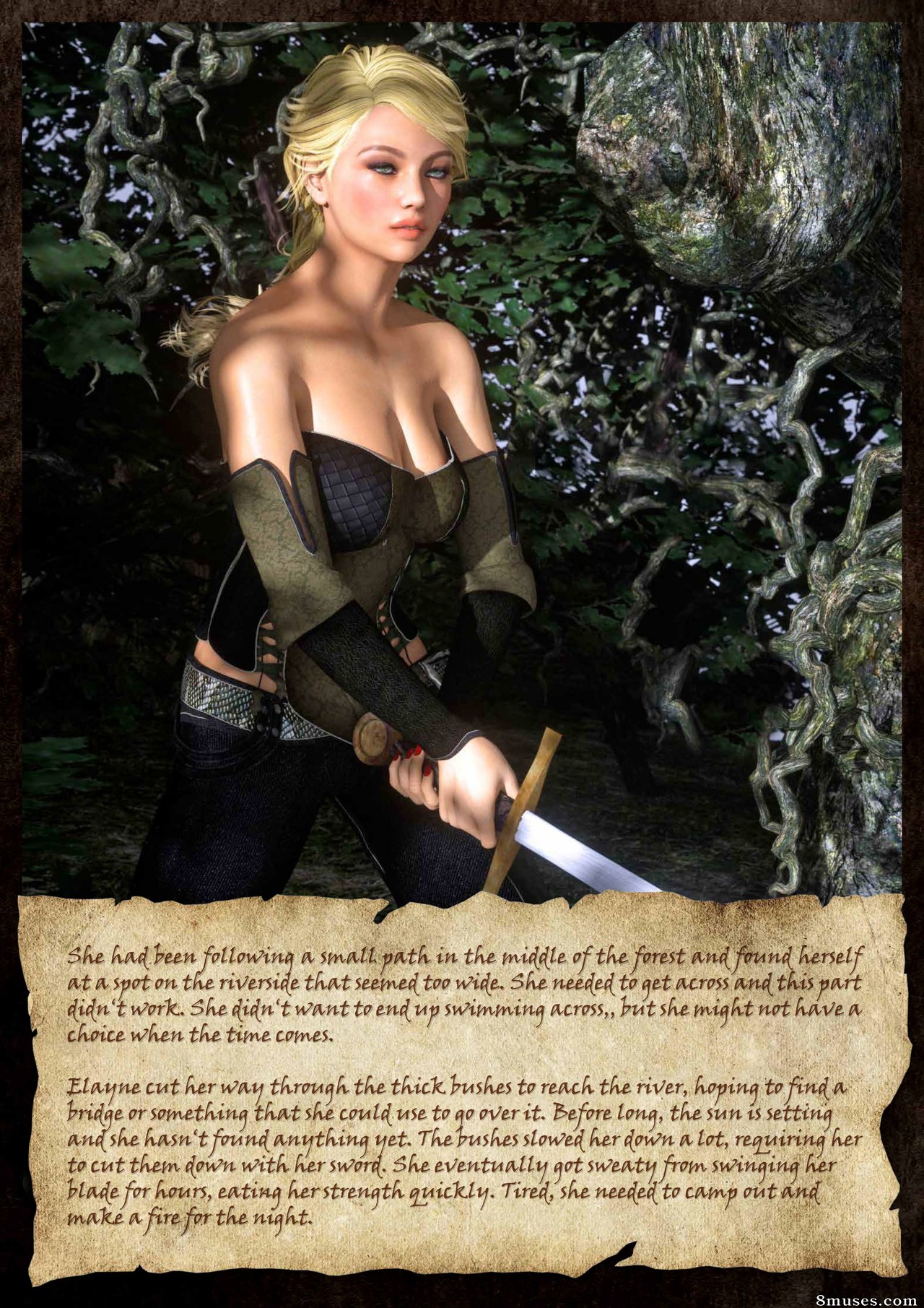 Knight Elayne - Dark Eyes in the Forest - story - Page 3