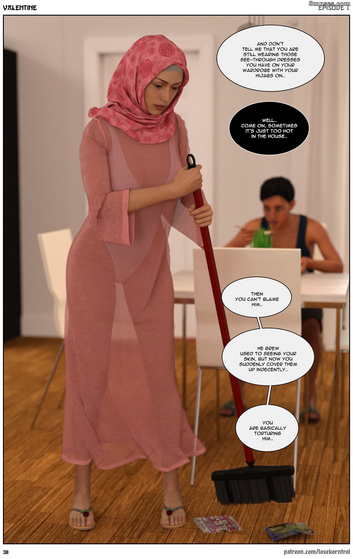 Page 38 | Various-Authors/Hijab-3DX-LoseKorntrol/Valentine/Issue-1 | 8muses  - Sex Comics