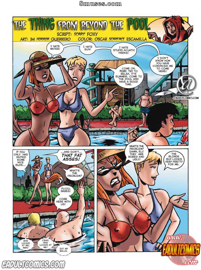 eAdultComics Collection - La chose de l'autre côté de la piscine - Page 1