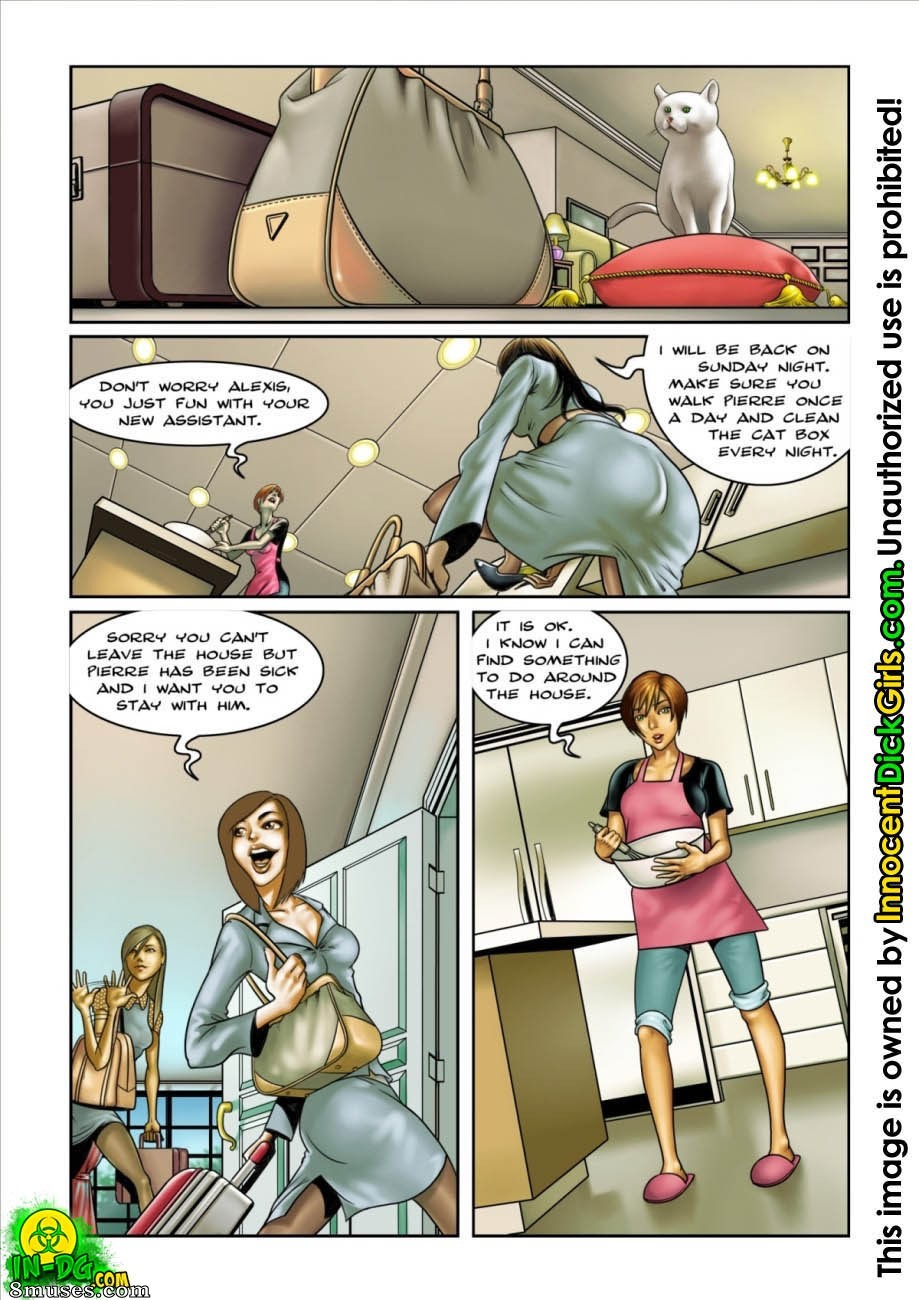 Innocent Dickgirls Comics - The Housesitter - Page 3