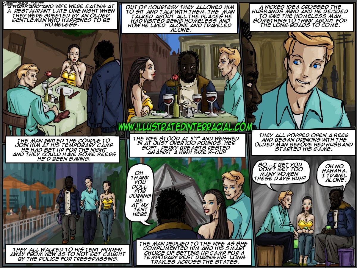 IllustratedInterracial.com Comics - A Favor for the Homeless - Page 2