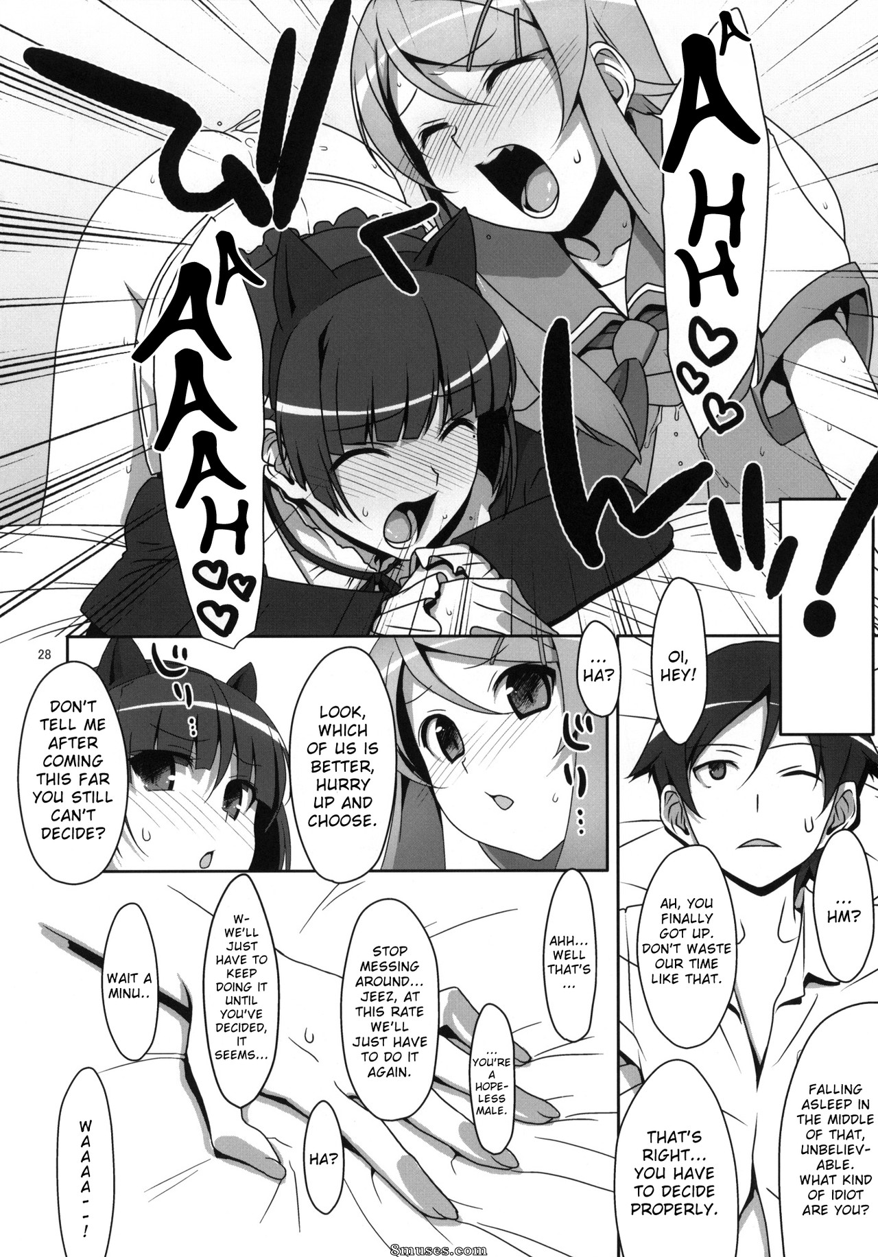 ¡Mi hermana es así de adorable! - Ore no imouto ga konna ni kawaii wake ga nai - No puedo dormir porque mi hermana y el gato negro discuten tanto - Página 27