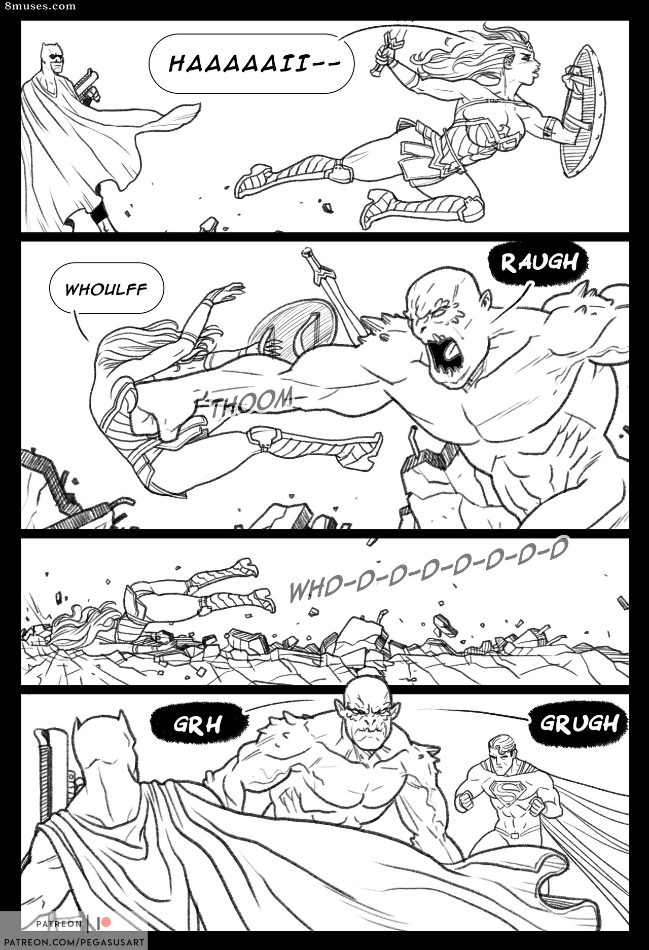 Pinups - Wonder Woman vs. Doomsday - Page 4
