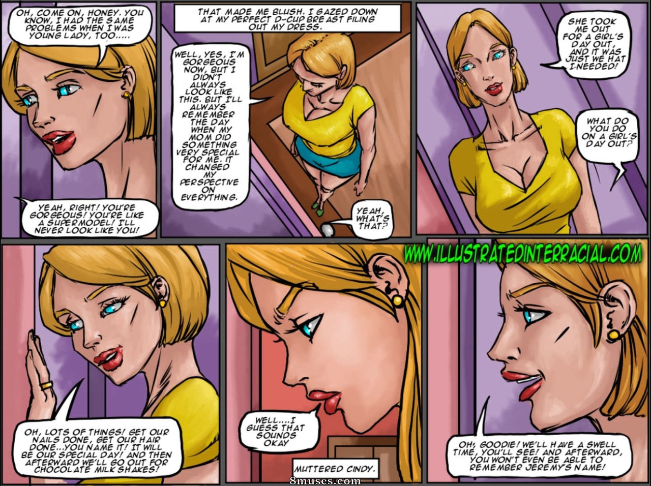 Page 3 | IllustratedInterracial_com-Comics/Mother-Daughter-Day | 8muses -  Sex Comics