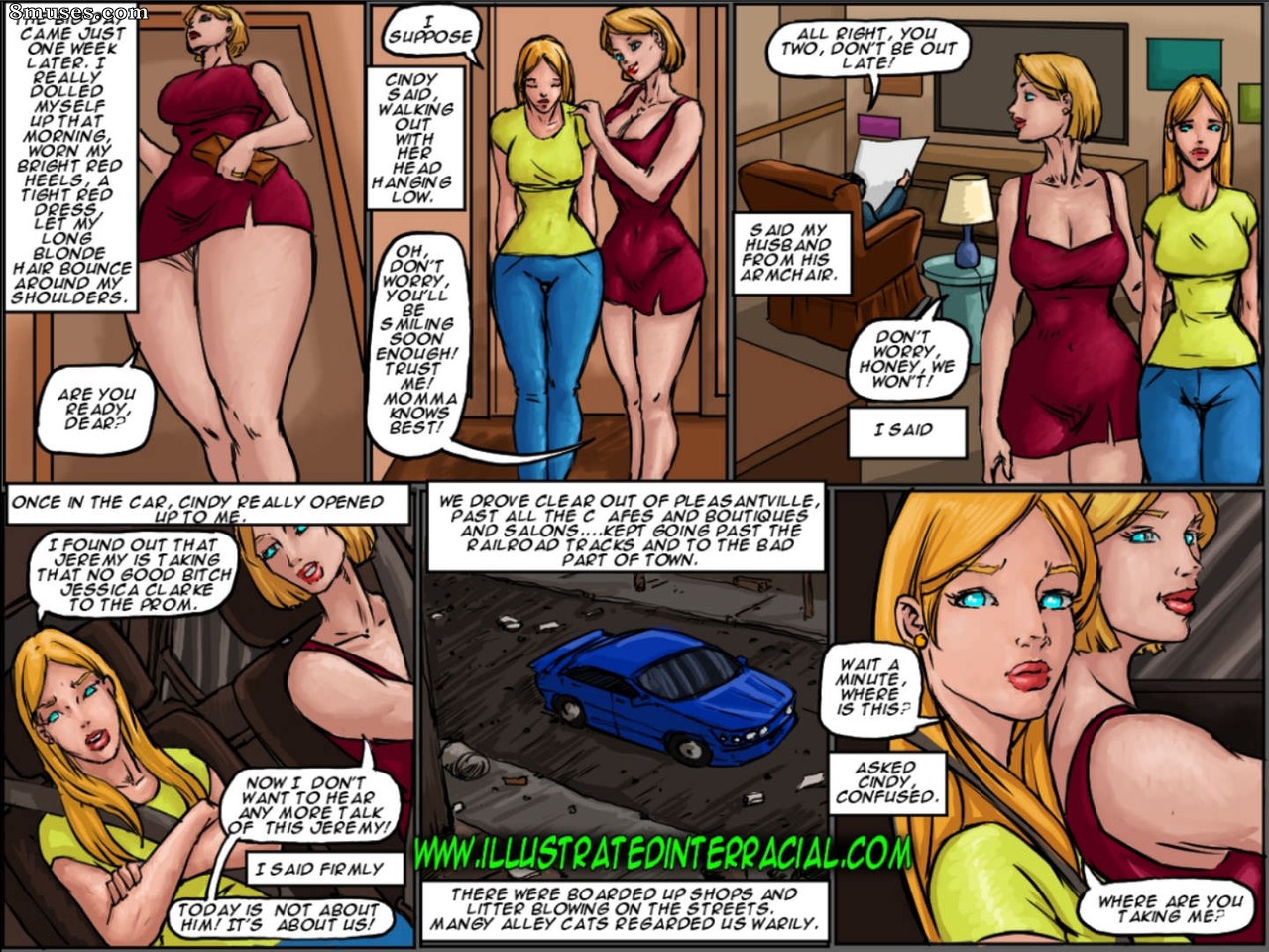 IllustratedInterracial.com Comics - Día de la madre y la hija - Página 4