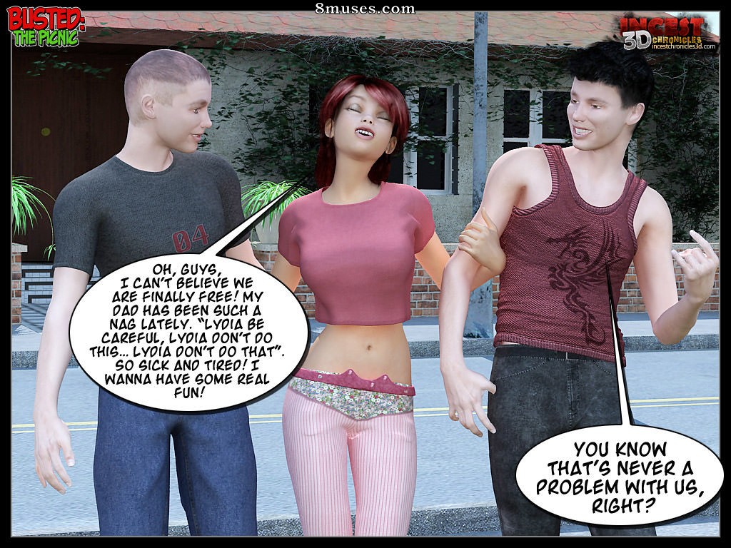 IncestChronicles3D Comics - Apanhado. O piquenique - Página 9