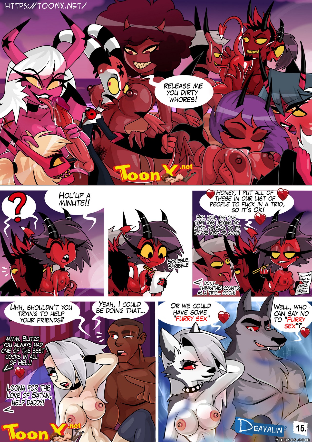 Deavalin - Helluva Boss Verosika! - Page 15