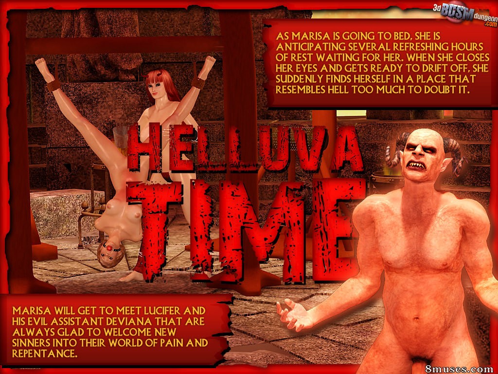 3D BDSM Dungeon Comics - Un momento infernal - Página 2