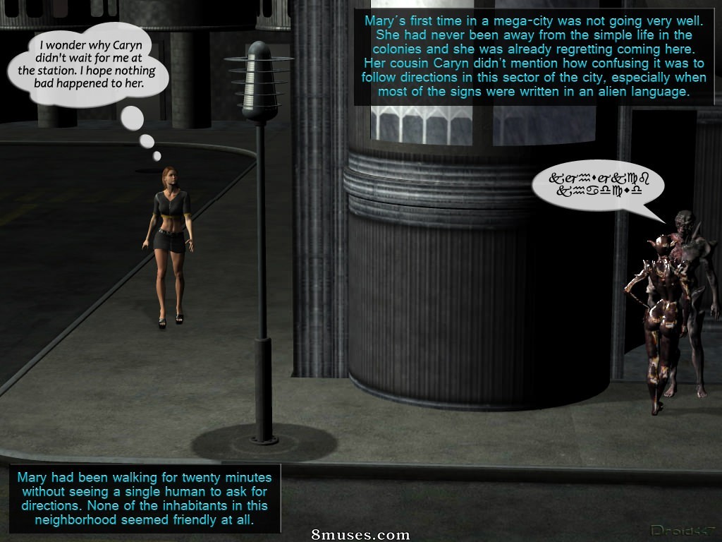 3DMonsterStories.com Comics - Lost in the City - Page 2