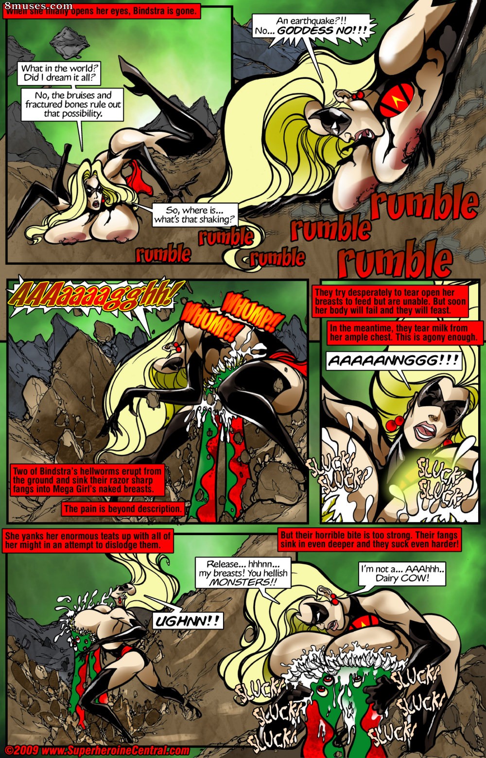 Superheroine Central Comics - Mega Girl vs Bindstra in Cowbell - Page 8
