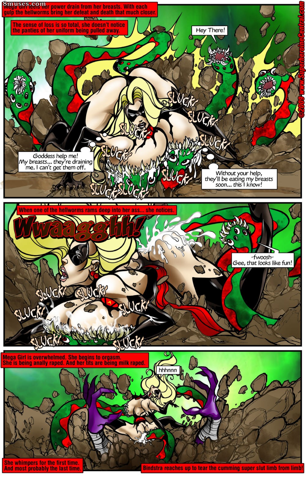Superheroine Central Comics - Mega garota vs Bindstra em cowbell - Página 9