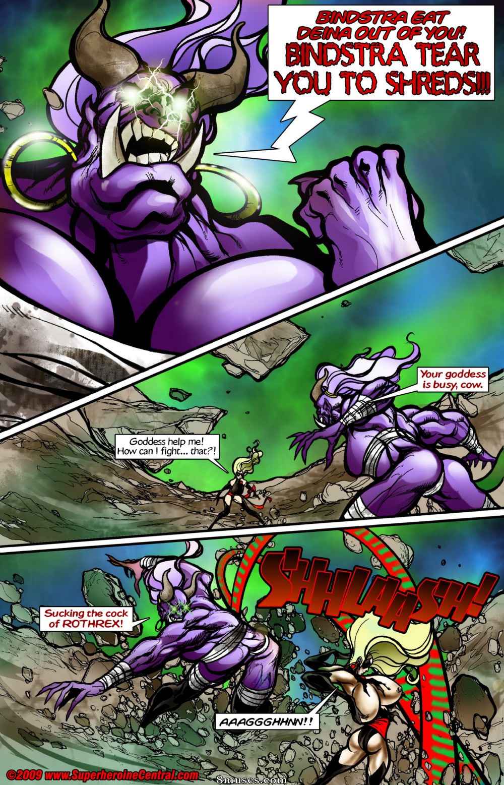 Superheroine Central Comics - Mega Girl vs Bindstra in Cowbell - Page 5