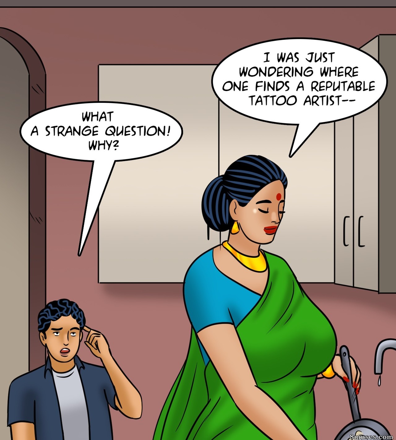 Page 40 | Velamma-Comics/Velamma/Issue-122-Velamma-get-a-Tattoo | 8muses -  Sex Comics