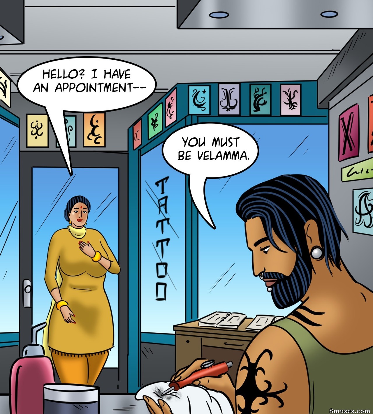 Velamma - Issue 122 - Velamma get a Tattoo - Page 45
