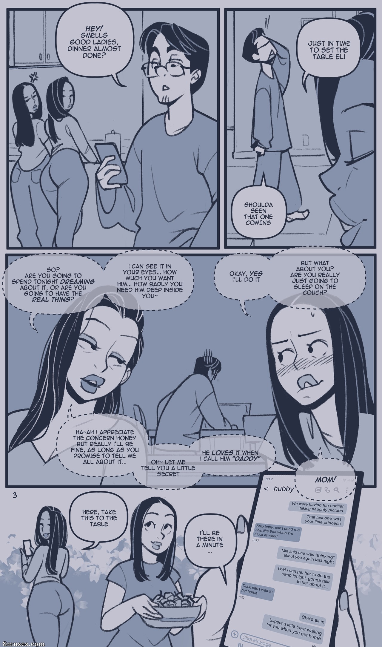 Page 3 | NotEnoughMilk-Comics/Daughter-Like-Mother | 8muses - Sex Comics