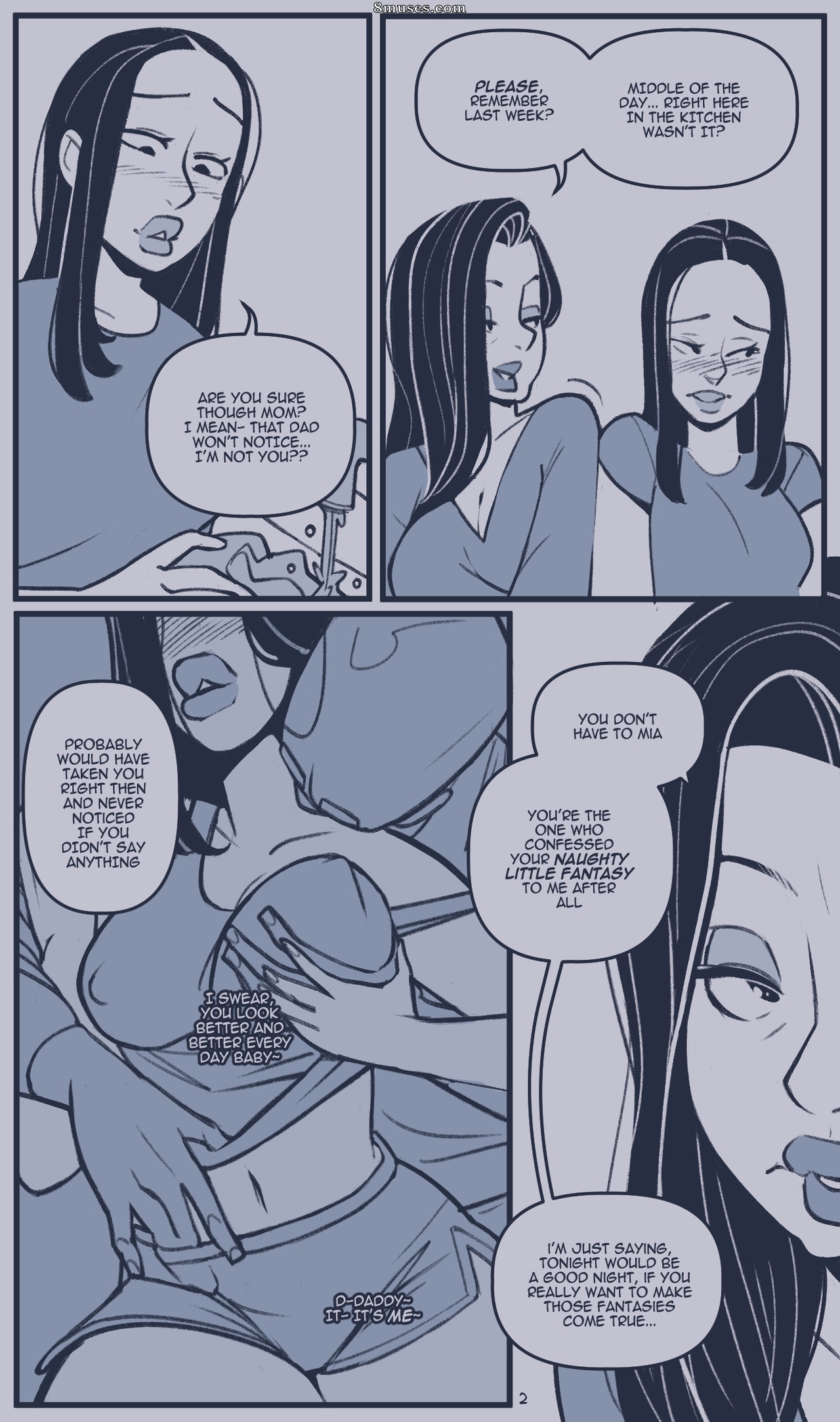 Page 2 | NotEnoughMilk-Comics/Daughter-Like-Mother | 8muses - Sex Comics