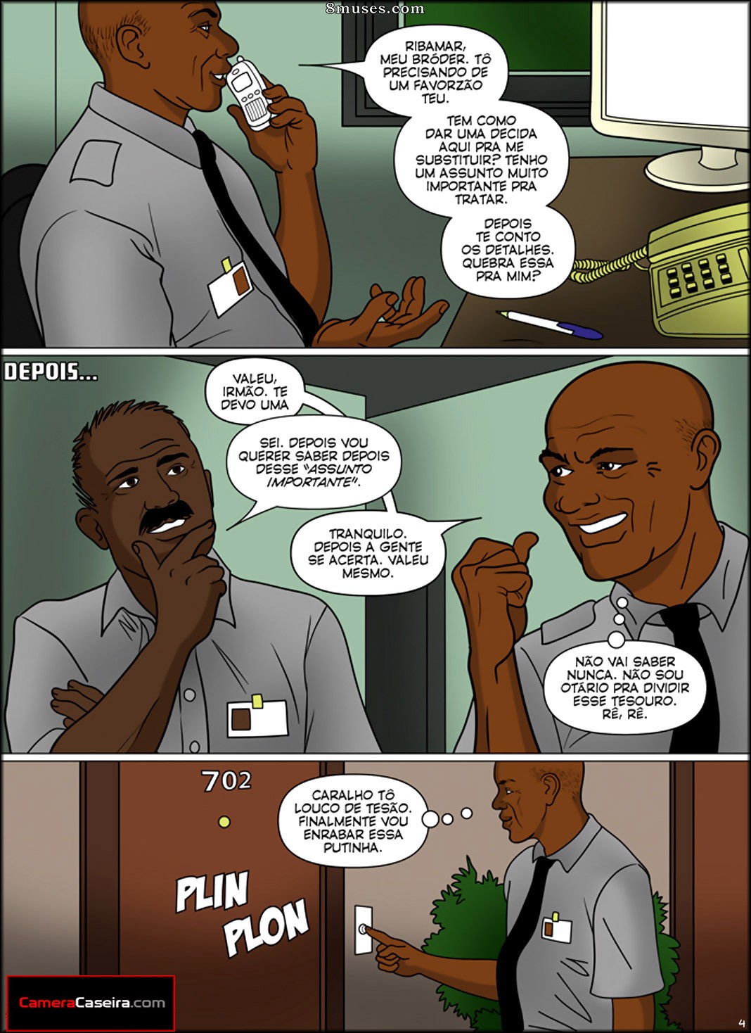 Negros Tarados e Dotados - 5 A Patricinha e o Porteiro 4 - Page 5
