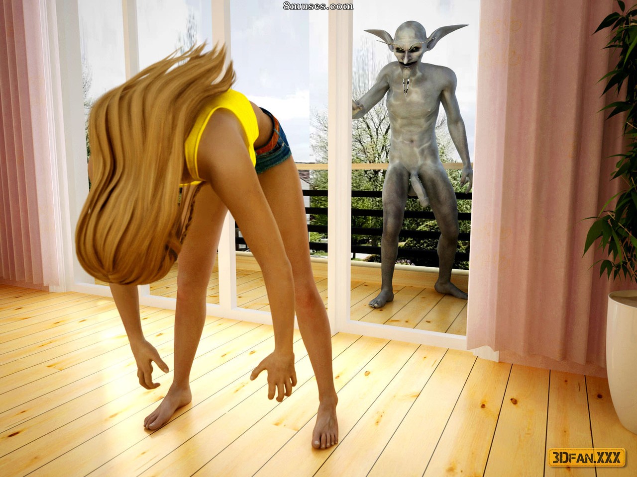 3DFan XXX - Unexpected Visitor - Page 3