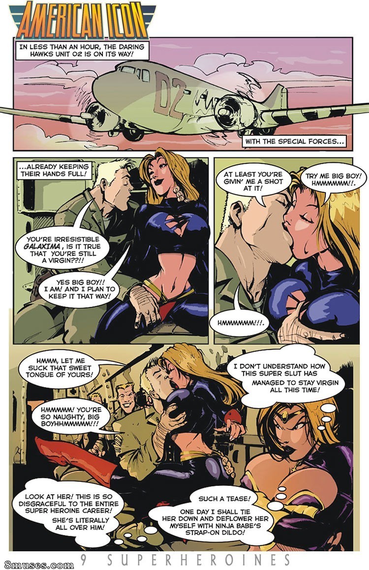 9 Superheroines Comics - American Icon vs evil nazis - Page 3