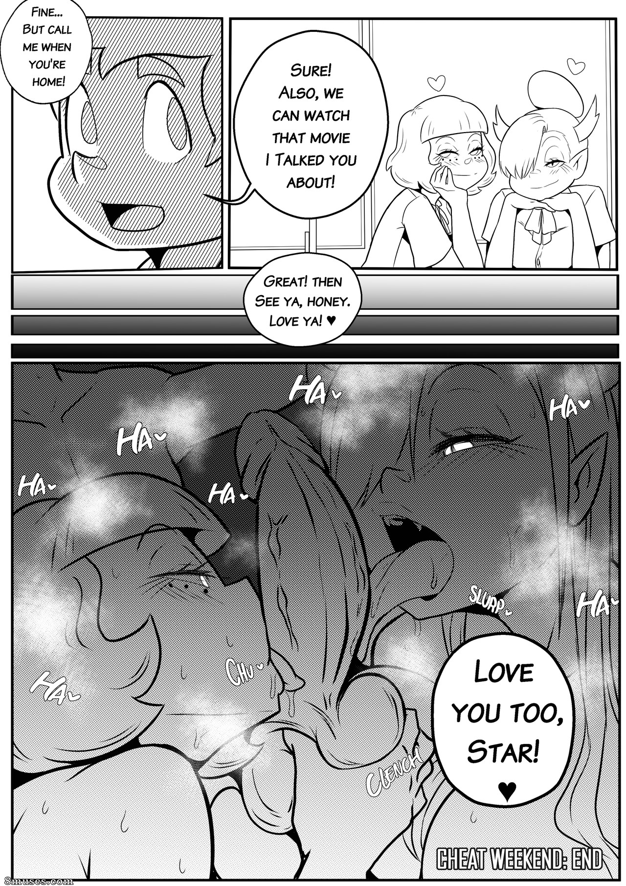 Cheat Weekend - Love Birds' Sunday - Black & White - Page 28