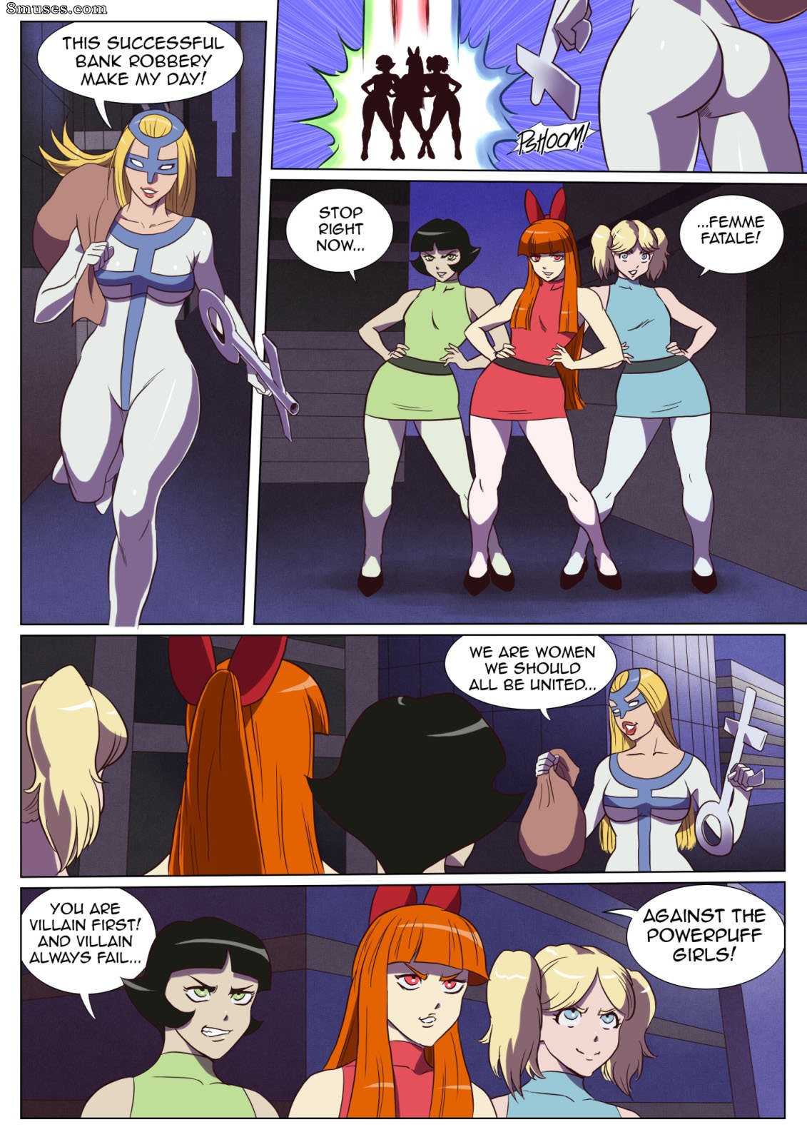Badass Powerpuff Girls vs Femme Fatale - Issue 1 - Page 1