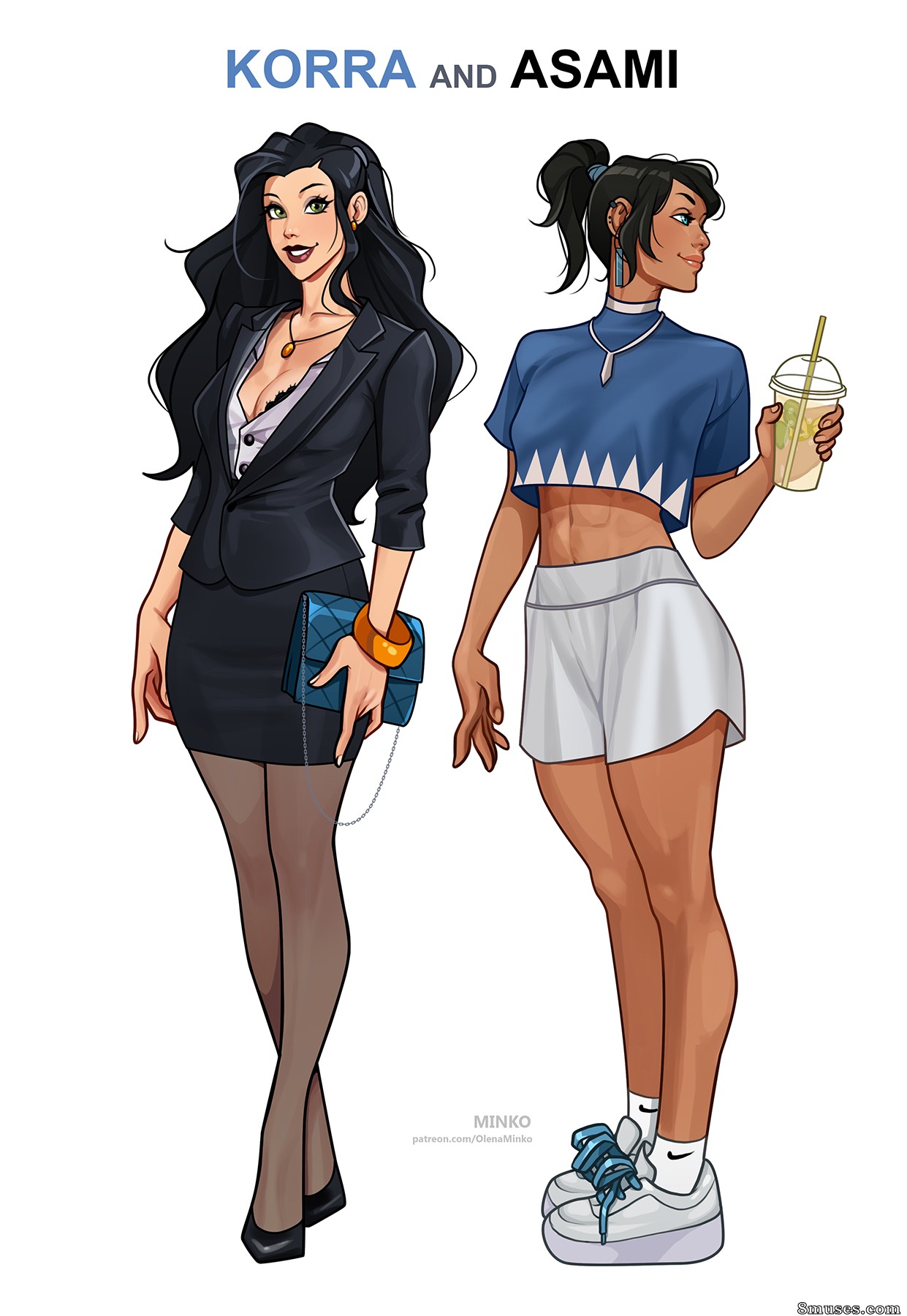 Page 1 | Olena-Minko-Comics/Korra-and-Asami-Office-Story | 8muses - Sex  Comics