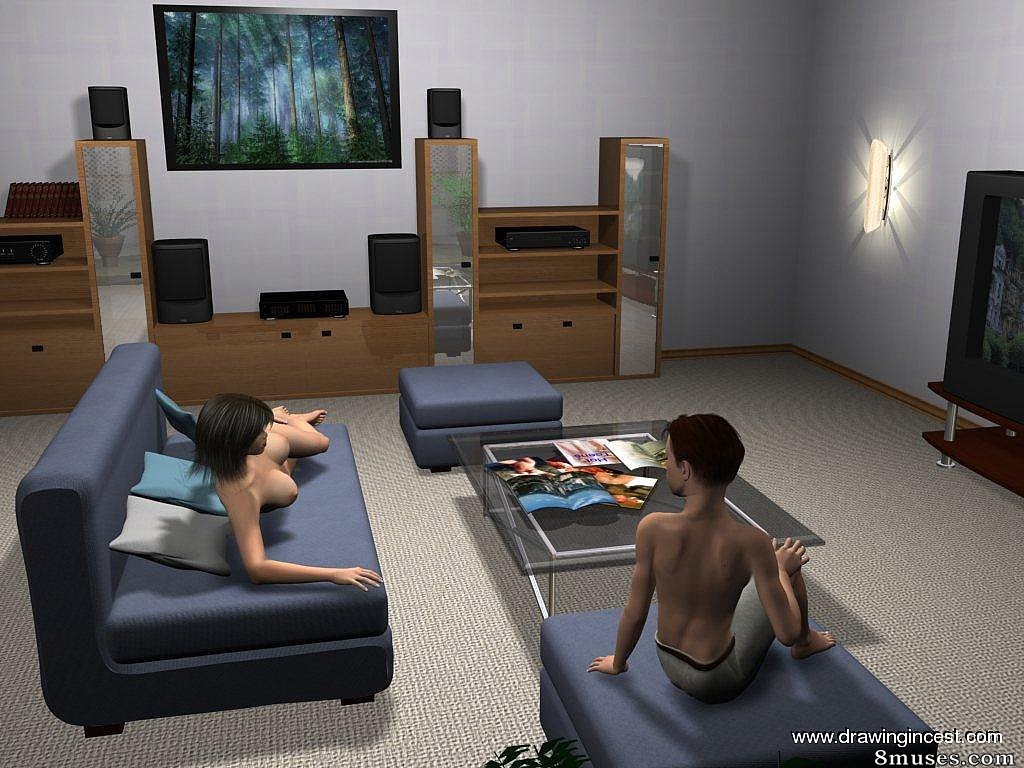 3D - Sons and moms bathroom dreams come to reality - Page 4
