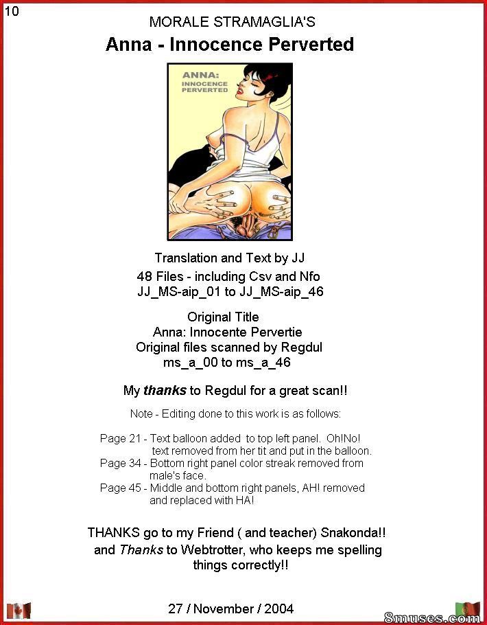 Stramaglia Morale Comics - Innocence pervertie d'Anna - Page 1