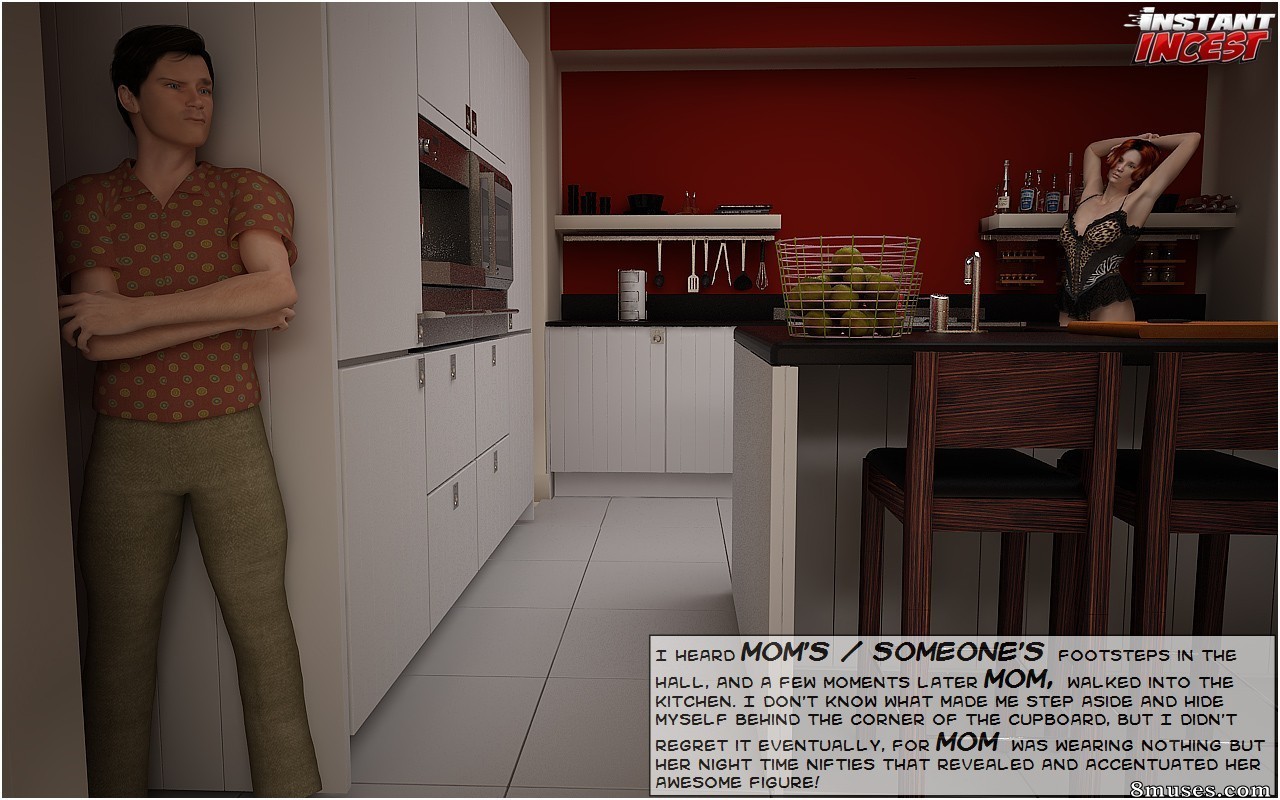 InstantIncest.com Comics - Transando com a mamãe no chão da cozinha - Página 3
