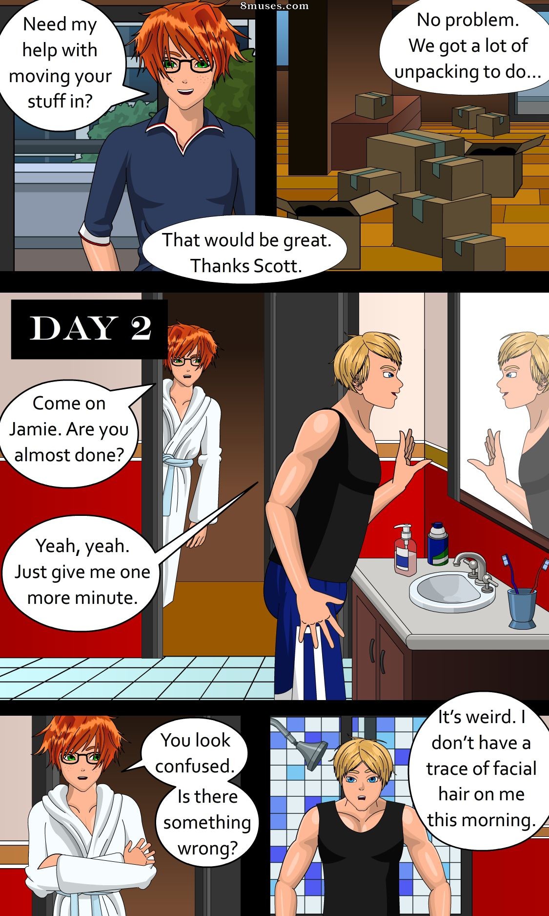 Sapphirefoxx - Shifting Roommates - Page 4