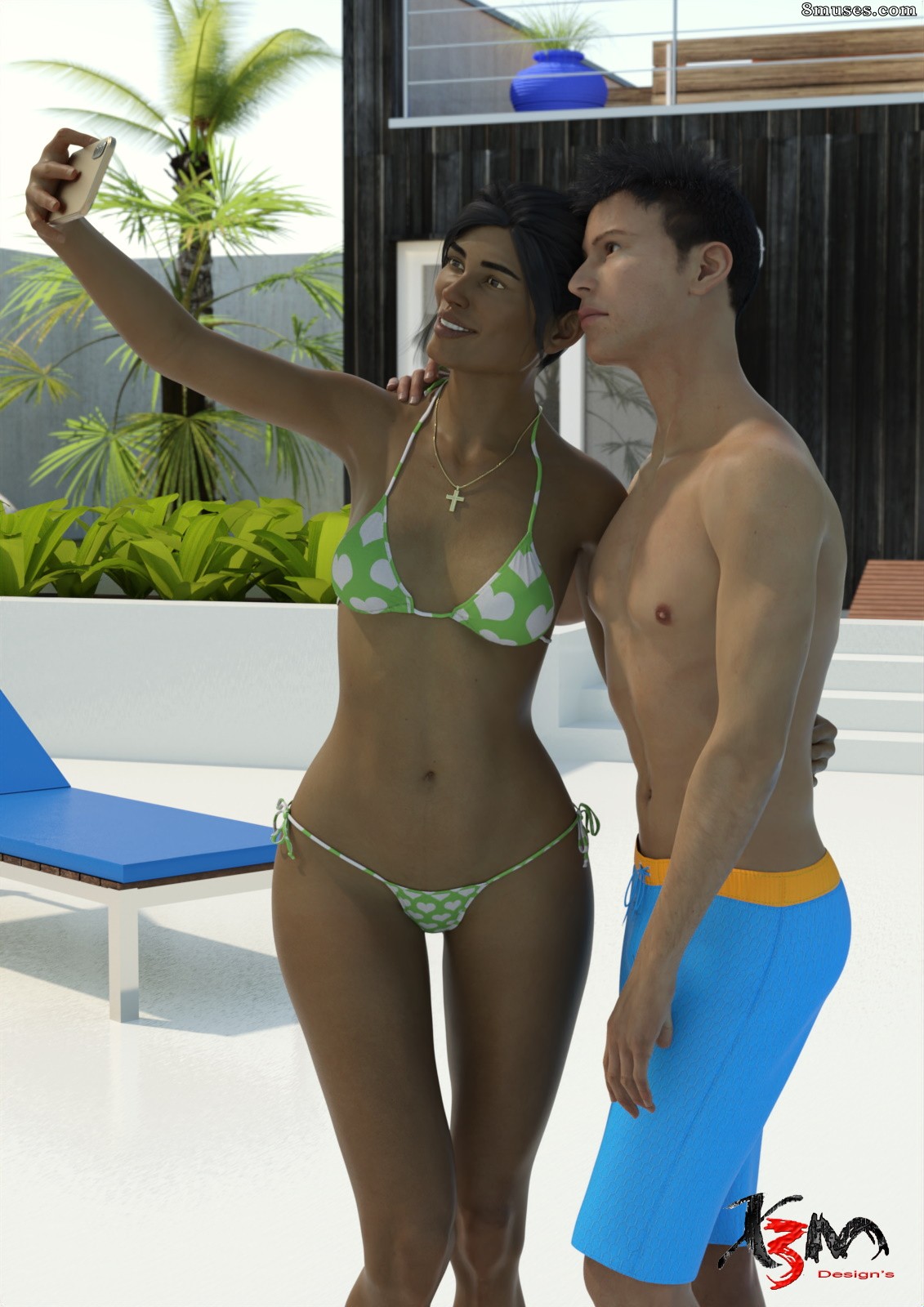 X3MDesign's - Mom and son in swimming pool - Page 1