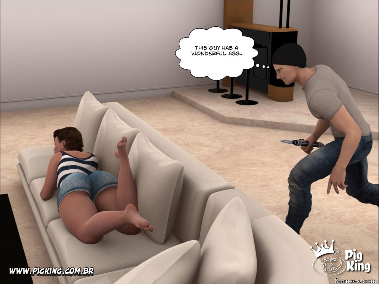 PigKing - CrazyDad Comics - Nininho - An Electrifying Night - Page 5