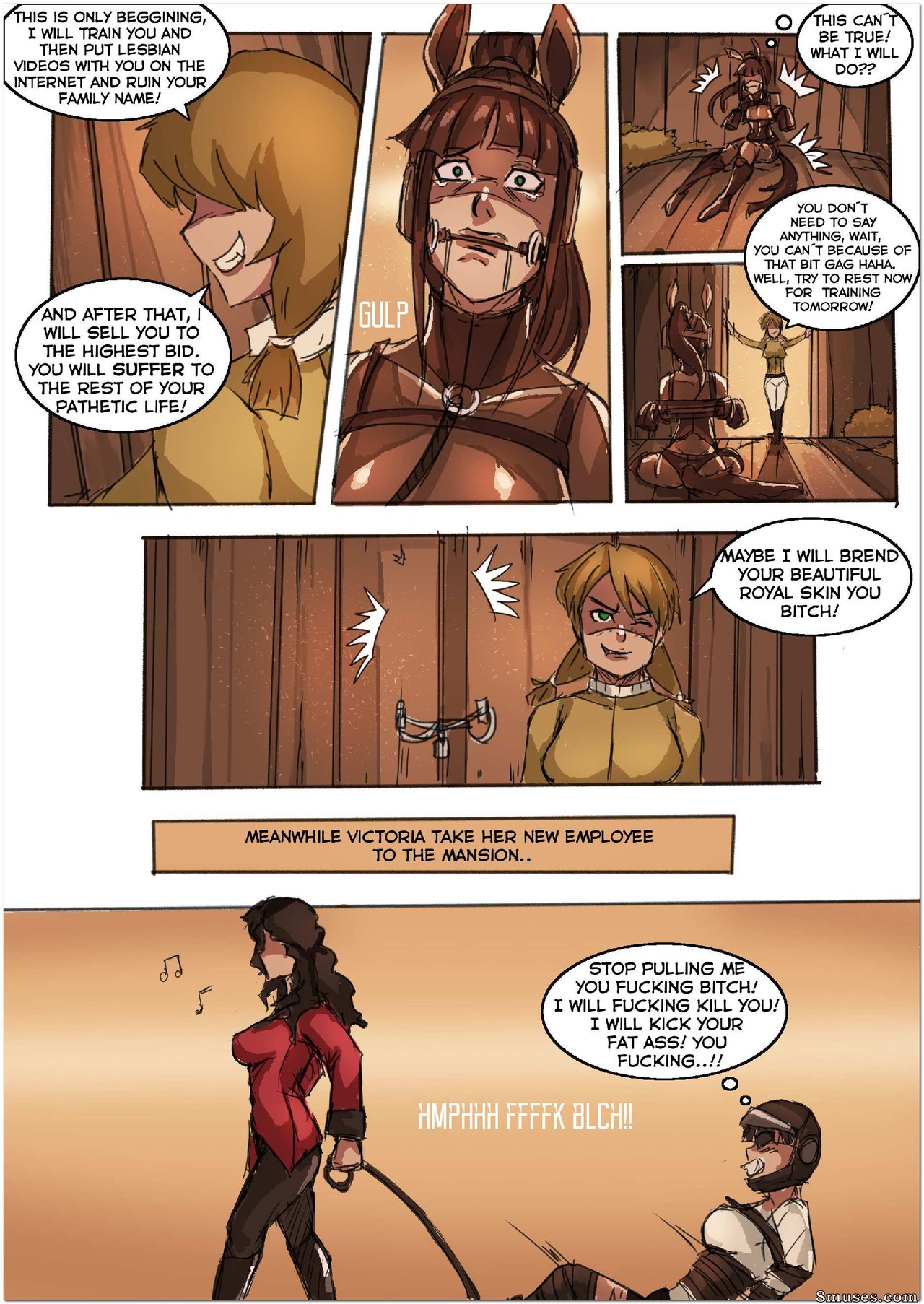 Derby - Issue 1 - Duchess Ponygirl Transformation - Page 8