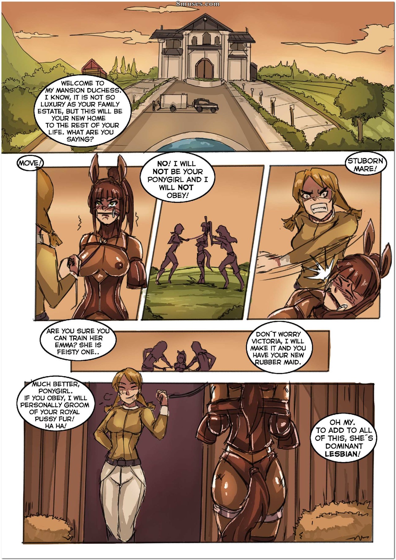 Derby - Issue 1 - Duchess Ponygirl Transformation - Page 7