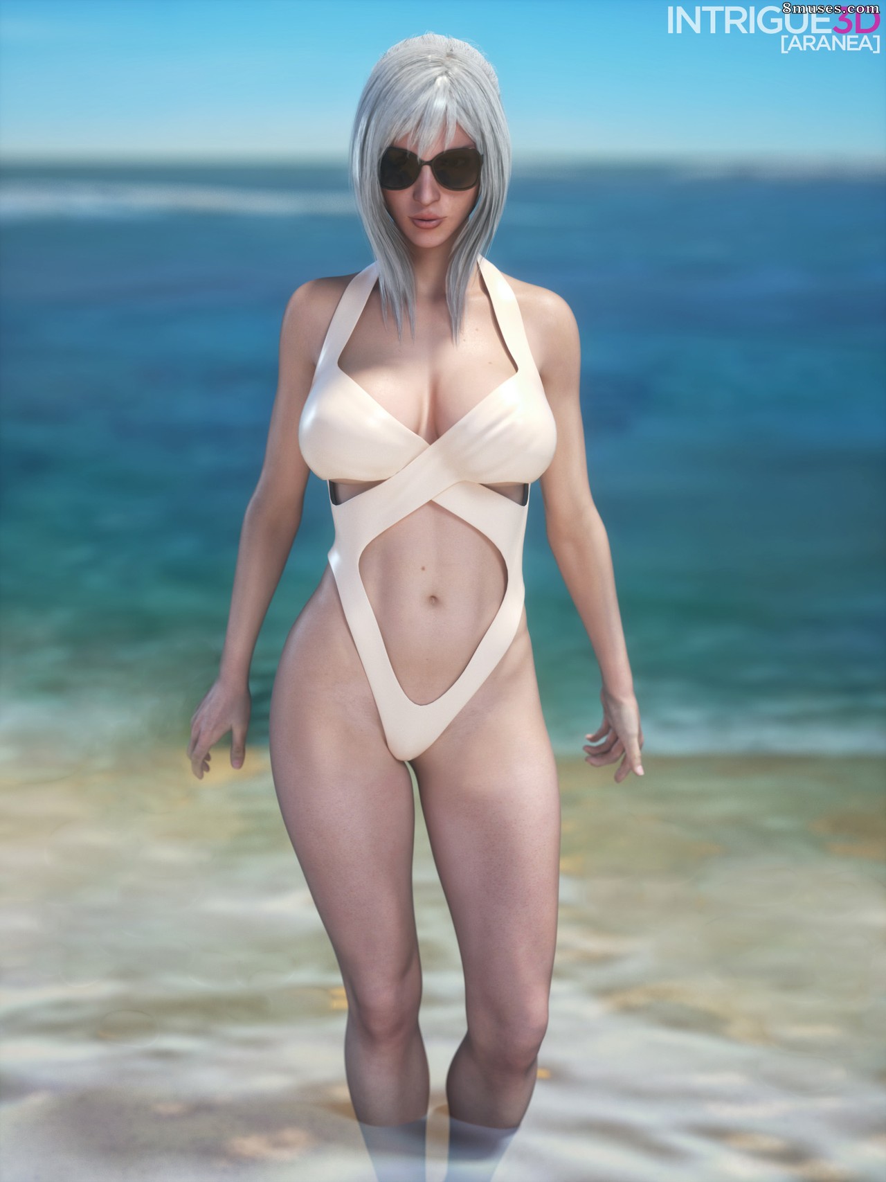 Intrigue3d.com Comics - Diversión en la playa de Aranea - Página 1