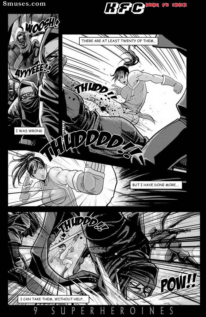 9 Superheroines Comics - Chica de kung fu - Página 11