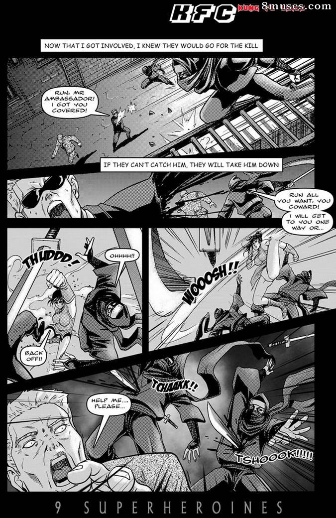 9 Superheroines Comics - Garota de kung fu - Página 12