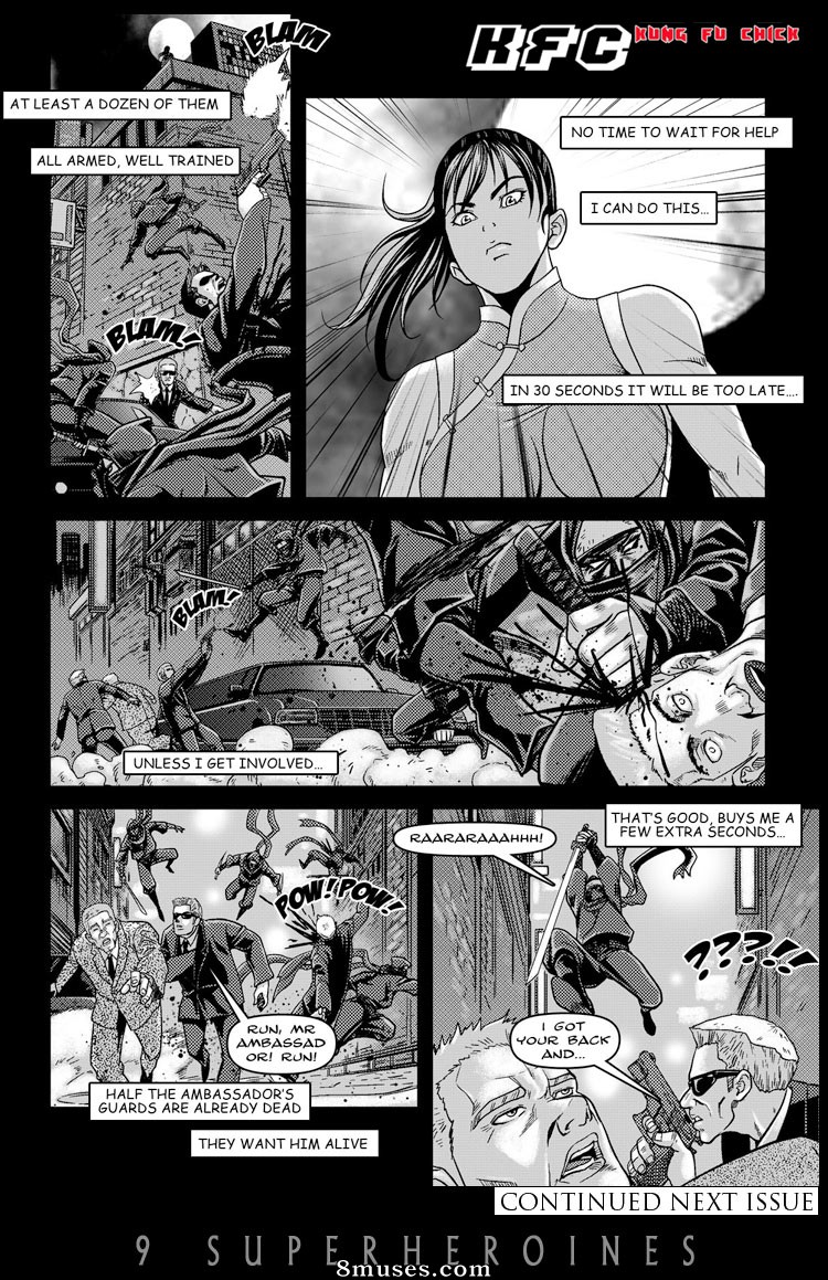 9 Superheroines Comics - Chica de kung fu - Página 9