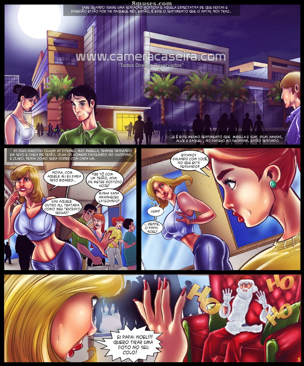 Atrizes em Quadrinhos - 1 Mirella Mansur em uma aventura de Natal - Page 1