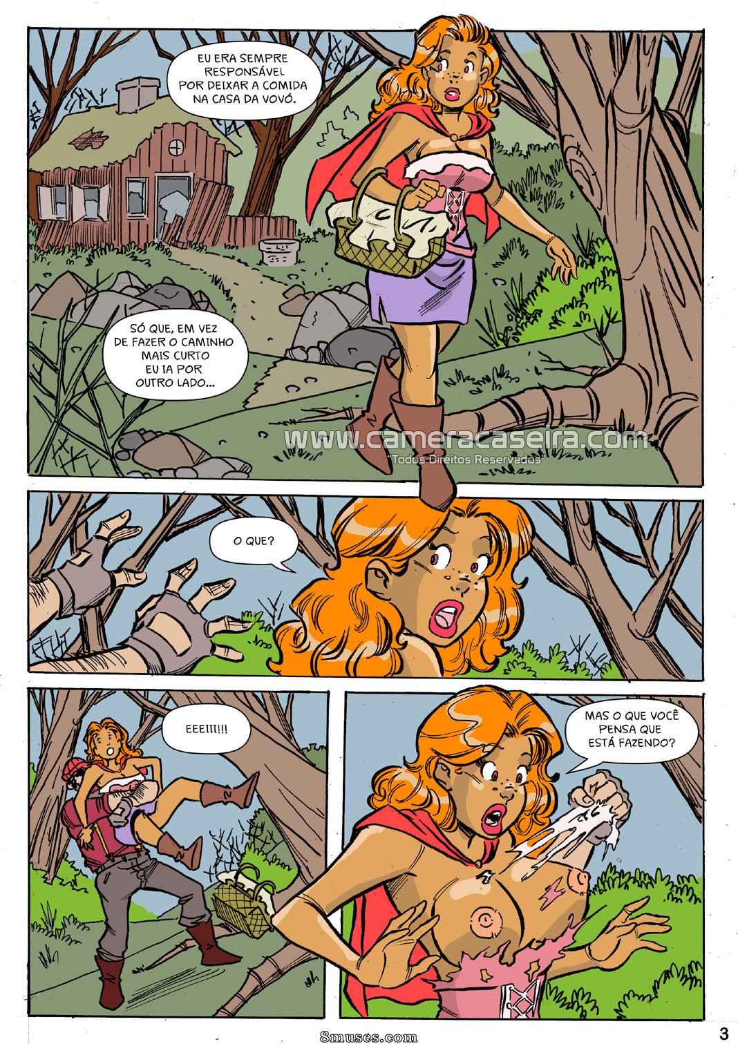 Contos de Foda - 4 Chapeuzinho Vermelho - Page 3
