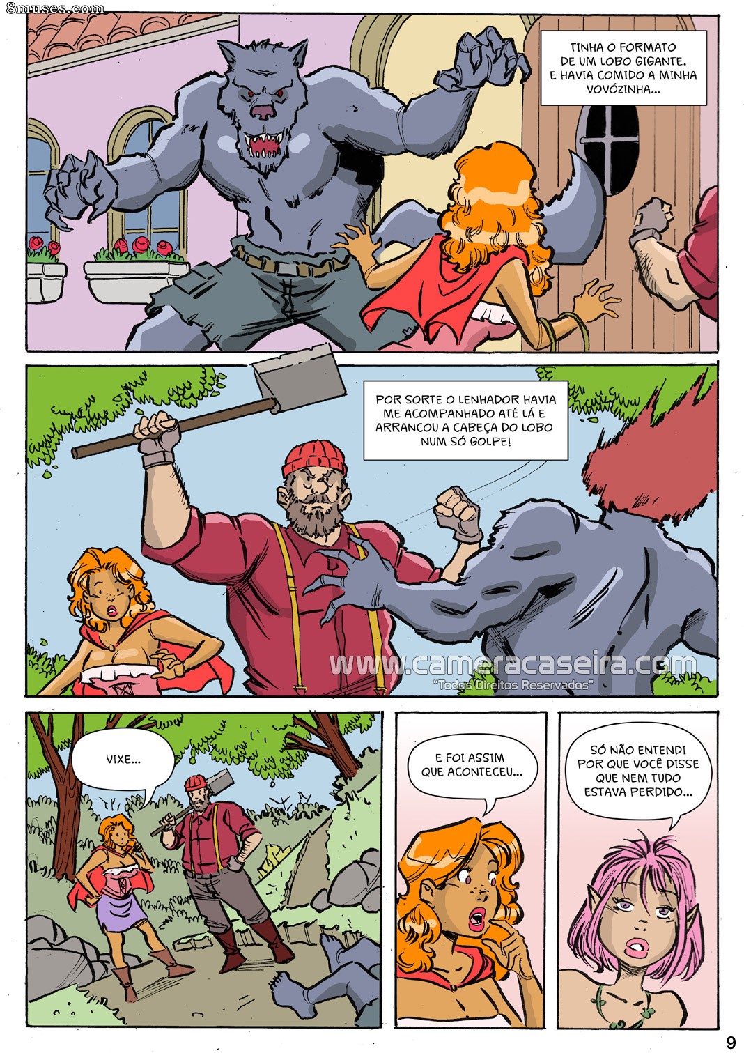 Contos de Foda - 4 Chapeuzinho Vermelho - Page 9