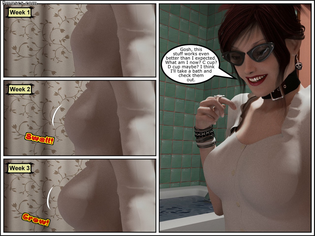 Mr.Phoenixx Comics - Nerda da escola vira bimbo - Página 4
