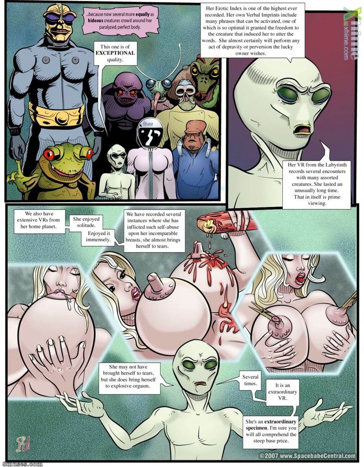 Space Babe Central - Xenomaze - Page 118