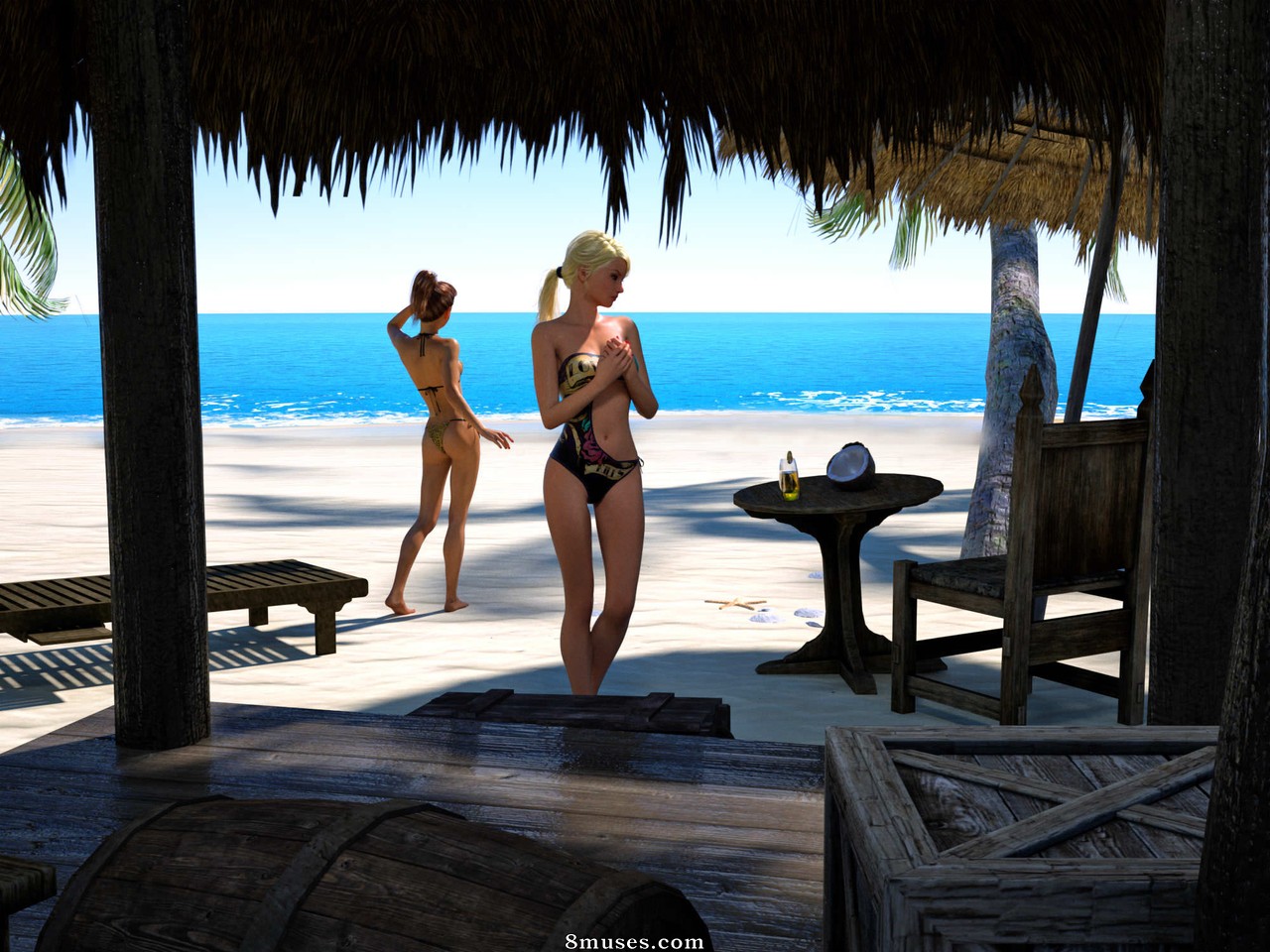 Hibbli3D - Knight Elayne - Beach Day - Part 1 - Page 4