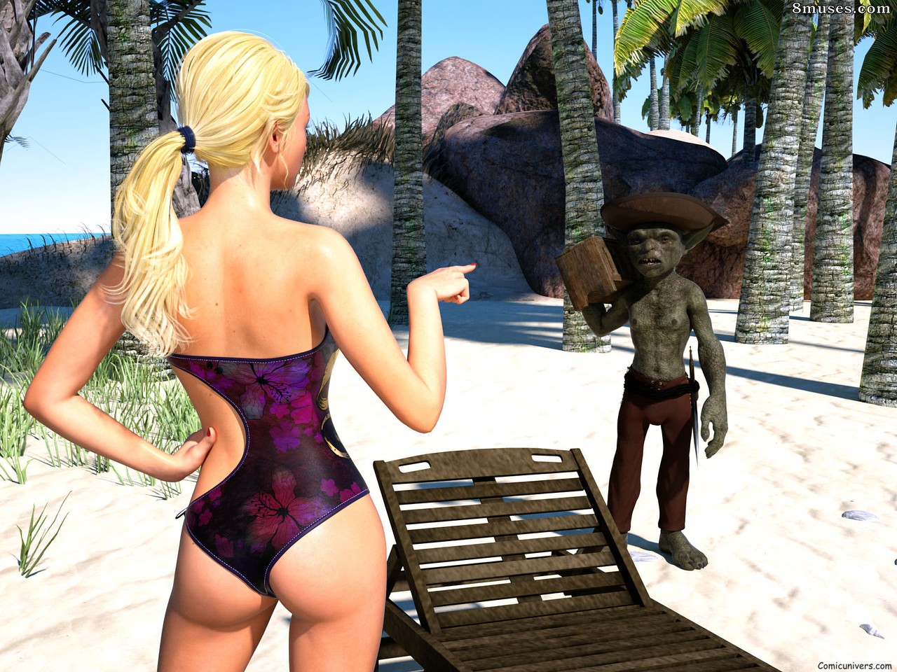 Hibbli3D - Knight Elayne - Beach Day - Part 1 - Page 5