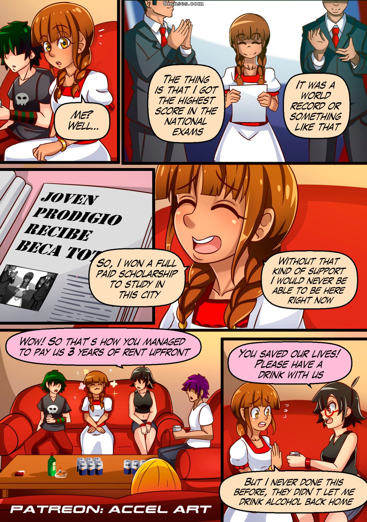 Page 9 | Accel-Art-Comics/Axi-Stories/Axi-Stories-1-The-Exchange-Student |  8muses - Sex Comics